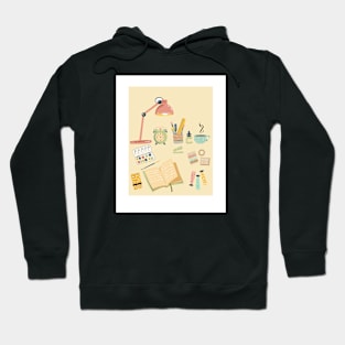 Aesthetic Watercolor Artist Essentials Hoodie